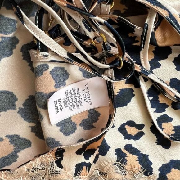 Victoria’s Secret Leopard Print w/Lace Side Panel & Tie Detail - S - Picture 5 of 5